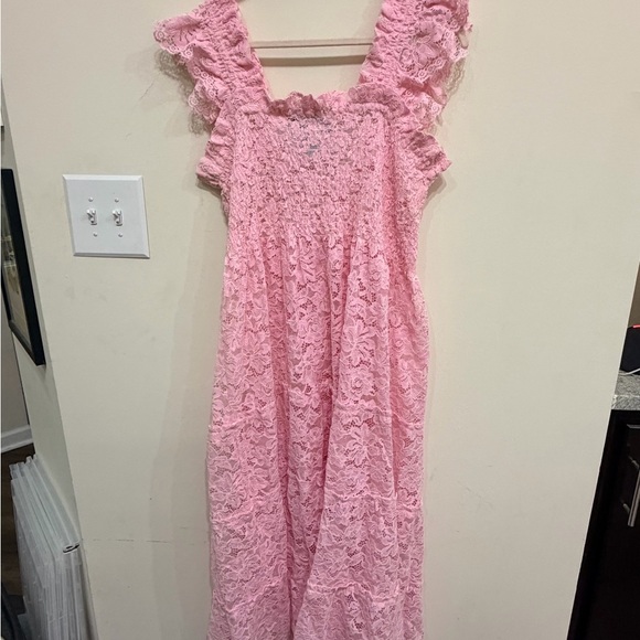 Hill House Pink Lace Formal Kids Dress - Picture 2 of 3